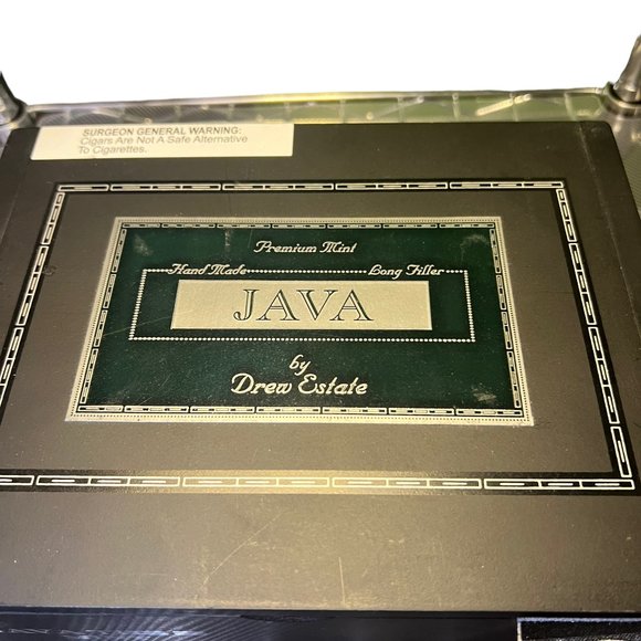 Rocky Patel Java the 58 Mint Corona Drew Estate Empty Cigar Box Black - Picture 11 of 12